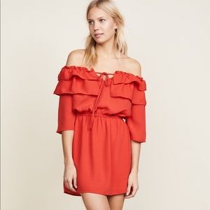 BB Dakota Off shoulder frill dress